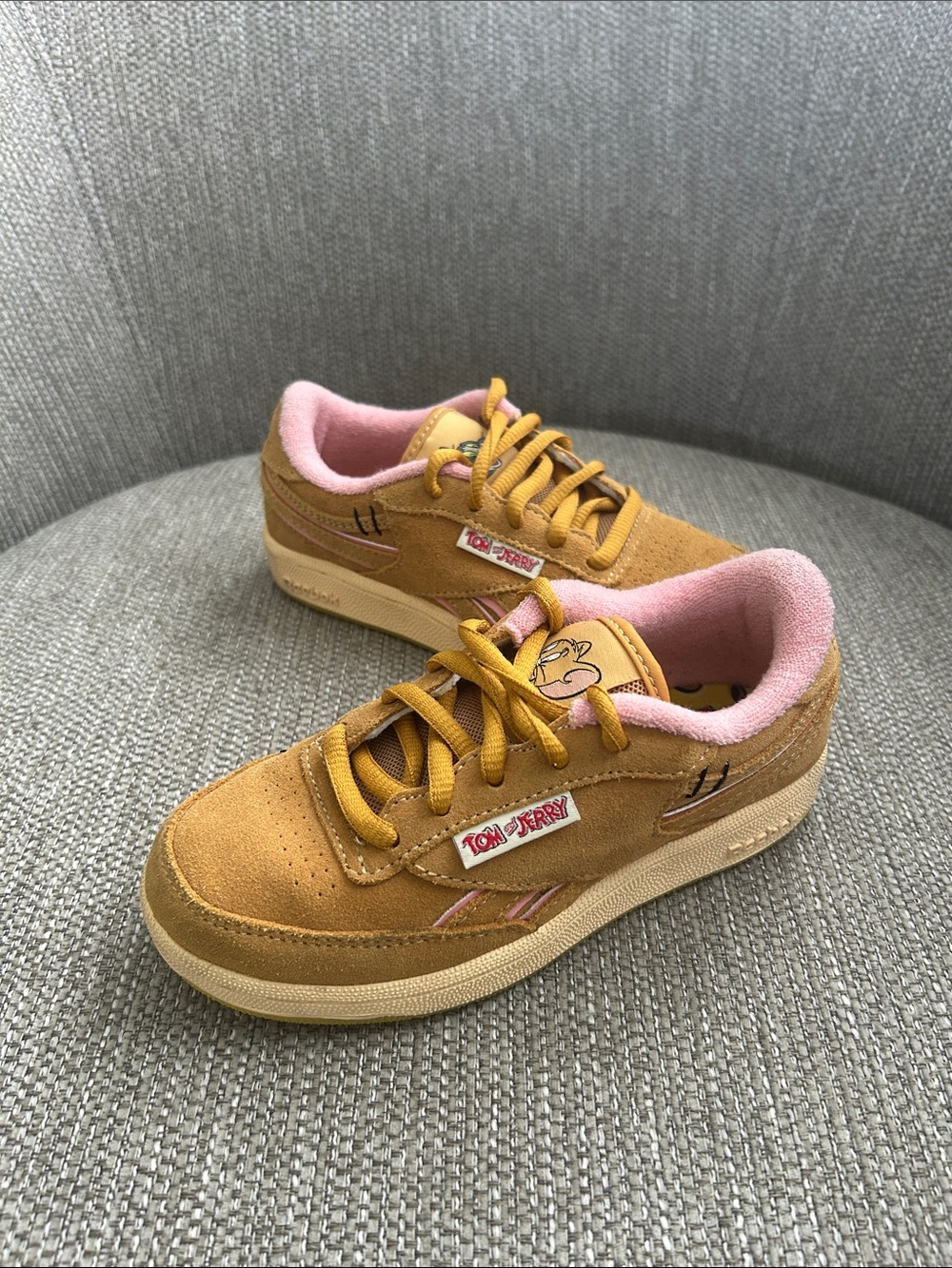 Reebok x Tom and Jerry Club C Revenge Suede Sneakers